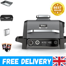 Ninja Woodfire Electric BBQ Grill & Smoker, 7-In-1 Outdoor Grill & Air Fryer