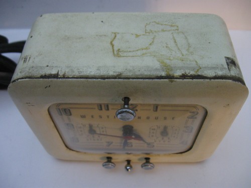 Vintage 40er Jahre Westinghouse TC-81 Uhr & Knöpfe funktionieren, in gutem Betriebszustand - Bild 5 von 9