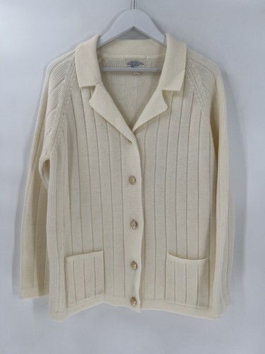 Sears Vintage Cream Button Cardigan 