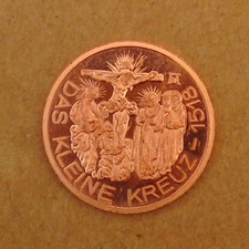 Kieszenie święte- Portfel Święty- Medalik - Mały Krzyż 1518 (AE133)