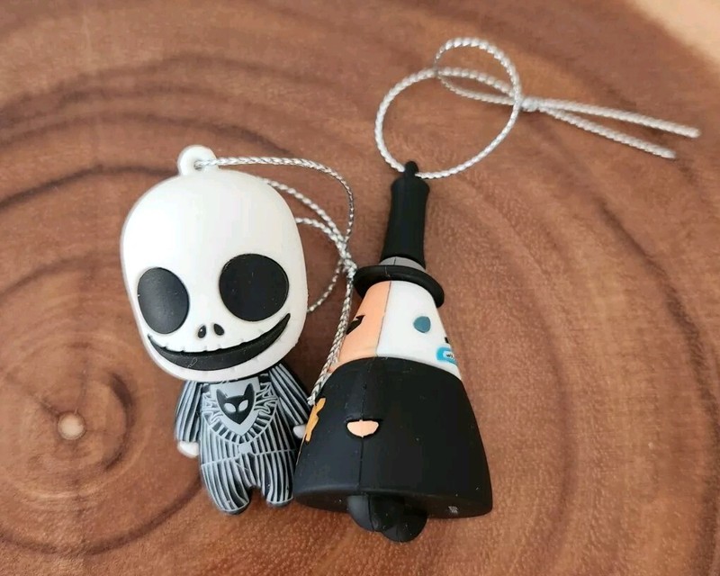 NIGHTMARE BEFORE CHRISTMAS HALLMARK MYSTERY ORNAMENTS JACK SKELETON & MAYOR 