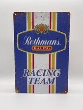Blechschild Rothmans Racing 20x30cm Nostalgie Retro Reklame Vintage Geschenk