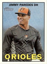 2016 Topps Heritage #198 Jimmy Paredes Baltimore Orioles