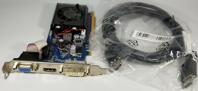 Pegatron Nvidia 310 GT 512MB PCIe HDMI Cable DVI VGA Video Card Windows 10 Full