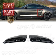 For Ford Mustang 15-23 V3 Glossy Black Rear Fender Panel Side Body Flare Scoops