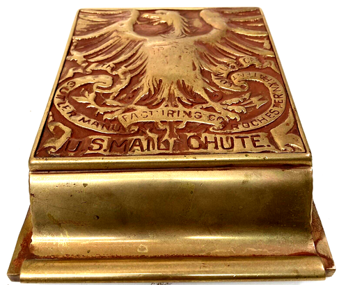 Antique Cutler Mfg. Co, Bronze, U.S. Mail Chute, Eagle, USPS, Rare, Free Ship - Picture 6 of 20