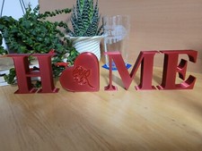 HOME Standing Sign – Minimalist Wooden Decor – Housewarming Gift UK