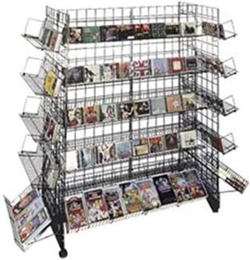 Black CD/DVD Grid Gondola Unit