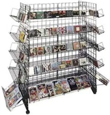 Black CD/DVD Grid Gondola Unit