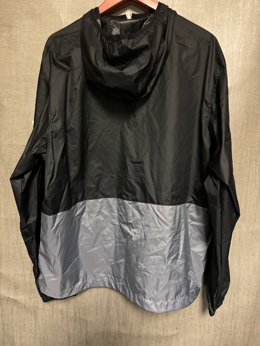 【古着】RAG WEAR Columbia Gorge Oregon L 黒 Columbia Men's Center Ridge Windbreaker Jacket Black/grey