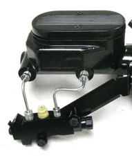 Black Out Center Finned GM Master Cylinder Disc Drum Proportioning Valve