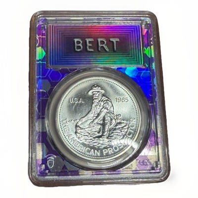 1985 Engelhard “The American Prospector” 1 oz Round PCGS MS67