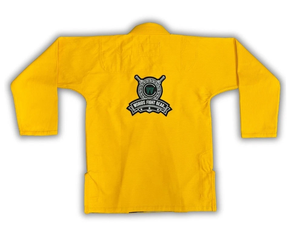 Worios Lightweight Pro 2.0 Brazillian Jiu-Jitsu Gi Yellow Adults Pre-Shrink - Image 3 of 4