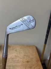 Antique Hillerich Bradsby Grand Slam Hickory Wood Shaft Golf Club 2 Iron LH GUC