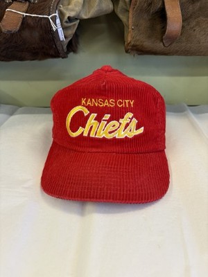 Vintage Kansas City Chiefs Hat - Red Corduroy