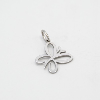 18kt White Gold Butterfly Pendant/18kt Gold Pendant E.7