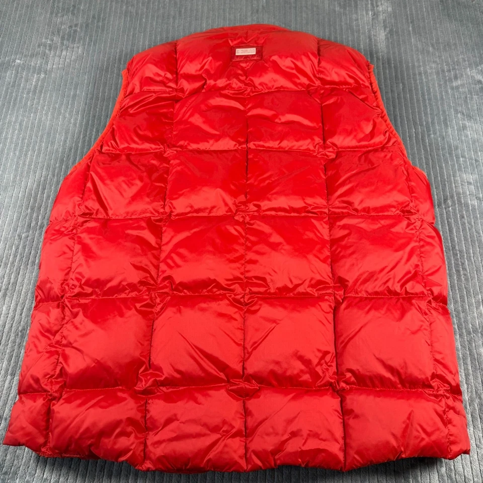 LRG Lifted Research Group Red Duck Down Puffer Vest Mens Large Quilted  - Image 2 of 4