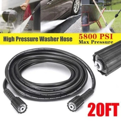 #ad 20FT 5800PSI High Pressure Washer Hose M22 14mm Power Washer Extension Hose US $14.98