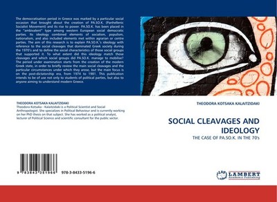 SOCIAL CLEAVAGES AND IDEOLOGY Theodora Kotsaka Kalaitzidaki