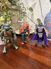 Teenage Mutant Ninja Turtles TMNT Figure Lot Shredder Donnie TRI Playmates 