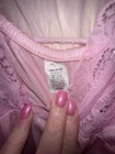 ~Vintage Rikki NY Peignoir Pink Nightgown/Robe 2 Piece Set Nylon~Lace~Sz Large — photo 8