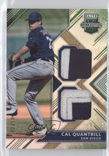 2018 Panini Elite Extra Edition Dual Materials Emerald /10 Cal Quantrill hg6