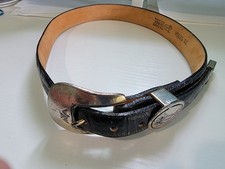 Vintage 1993 Justin Top Grain Cowhide Leather Belt Western Made In USA Size 28