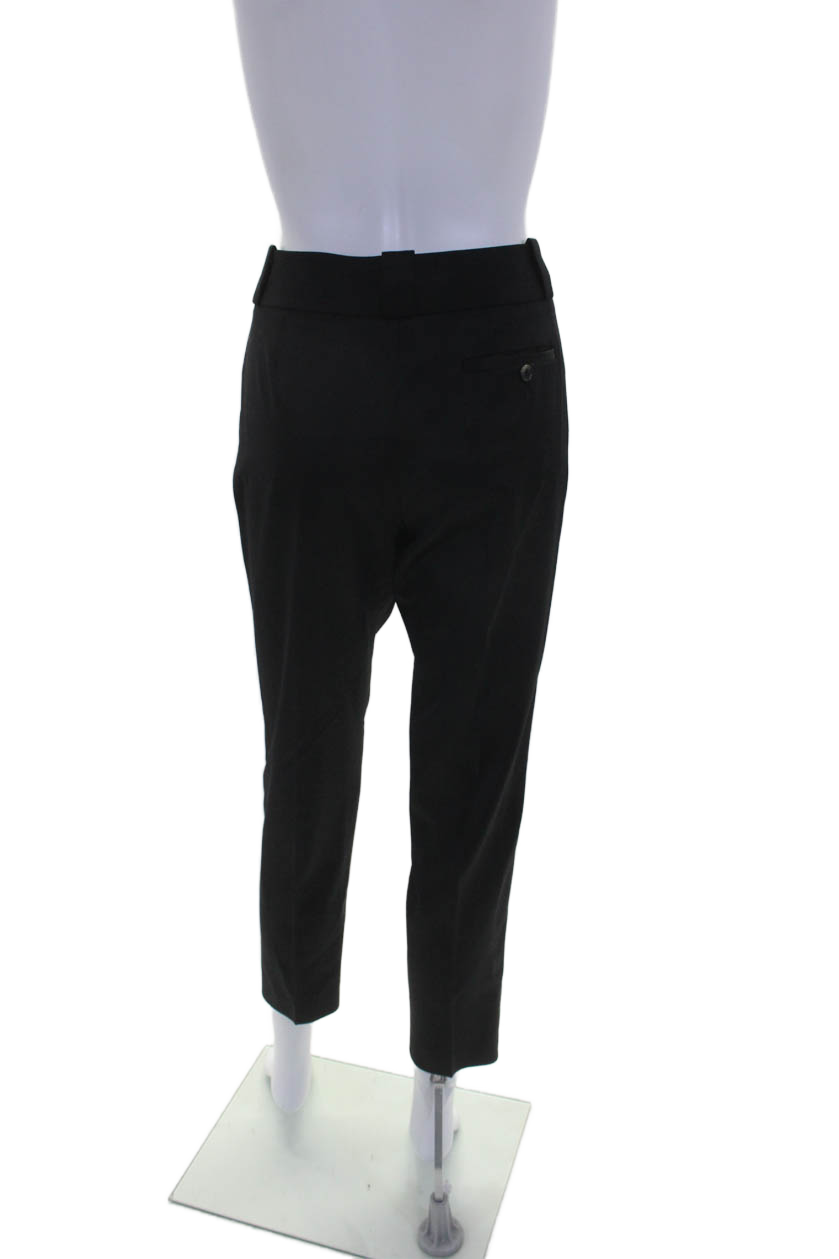 FILA Pantaloni eleganti The Row donna lana neri pieghettati gamba dritta taglia 4