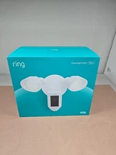 Ring Floodlight Cam Wired Plus (New Model) Motion-Activated Camera 1080p White