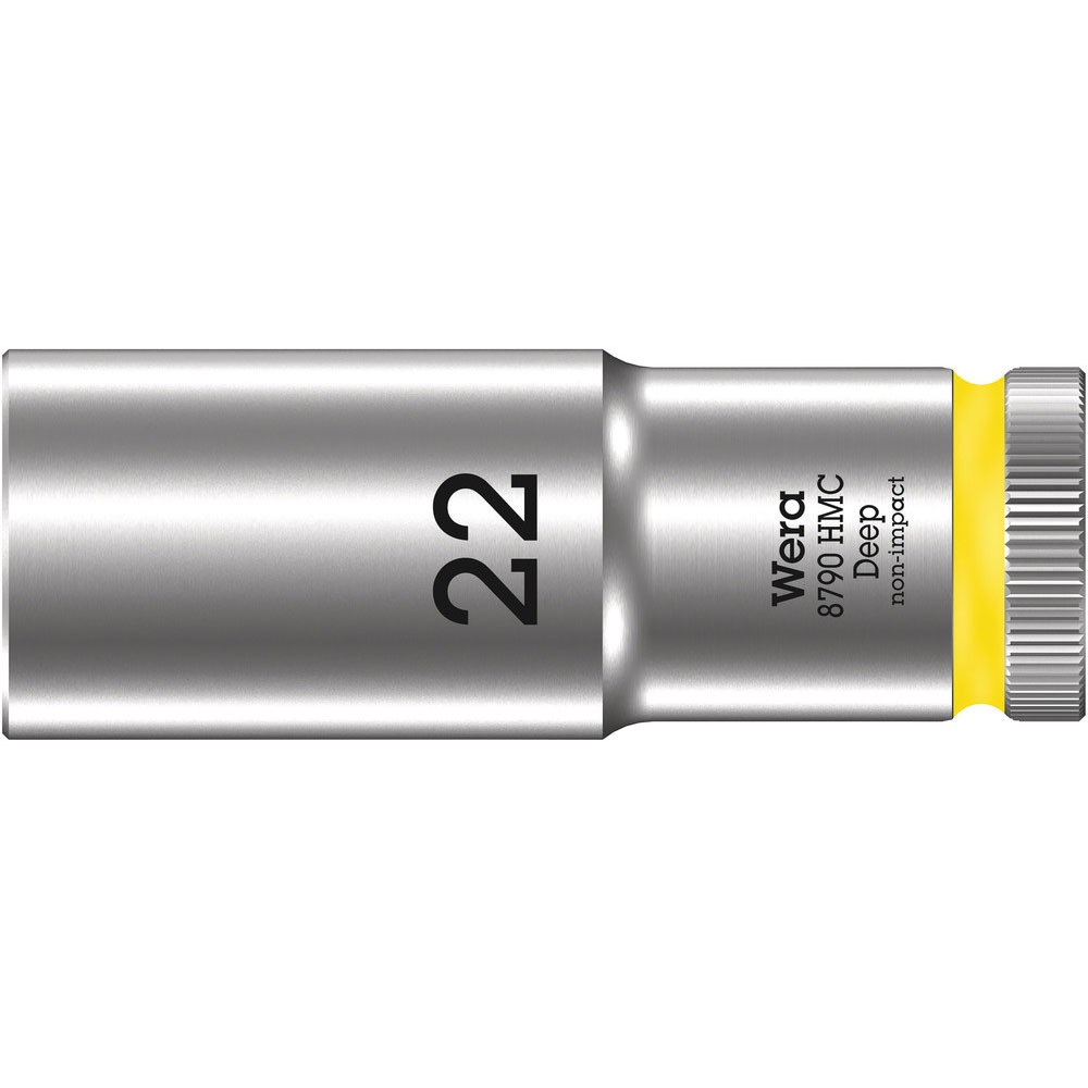 Wera 8790 HMC Deep Socket with 1/2"" Drive 22 x 83 mm