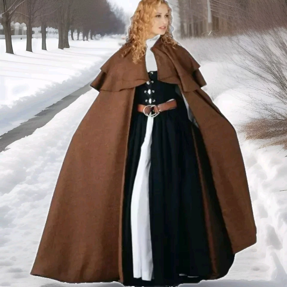 Panne Velvet Lined Cape Custom. Wiccan SCA Medieval RenFaire LARP Hooded S-4X - Image 4 of 4