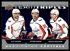 2021-22 Upper Deck Team Triples Alex Ovechkin / Anthony Mantha / Nicklas