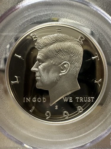 1998-S Kennedy Half Dollar Silver Proof Coin PCGS PR69 DCAM