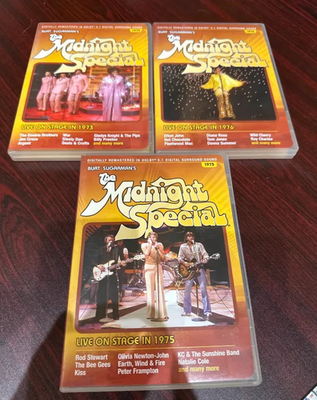 LOT 3 The Midnight Special 1973 + 1975 +1976 DVDs in Original
