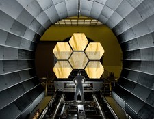 NASA JAMES WEBB SPACE TELESCOPE PRIMARY MIRROR SEGMENTS 2017 8.5X11 CANVAS PHOTO
