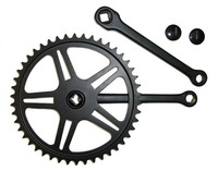 Mijnen Pieper Kettenradgarnitur Stahl Schwarz 150Mm, 40 ZäHne, 4-Kant