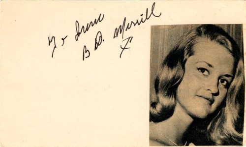 Barbara Merrill B. D. Hyman Author Daughter Bette Davis Signed Autograph