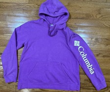 Columbia Light Purple Pullover Hoodie Sweatshirt Outdoors Women's L