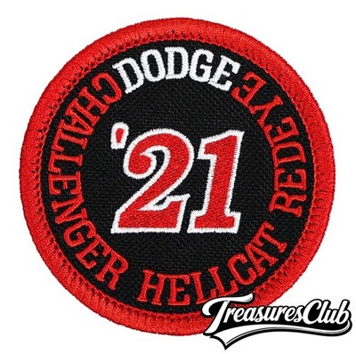 2021 Dodge Challenger Hellcat Redeye Embroidered Patch Black/Red Iron/Sew-On Hat