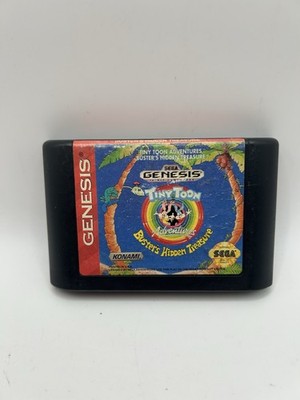 Tiny Toon Adventures Buster's Hidden Treasure (Sega Genesis, 1993) Cart Tested