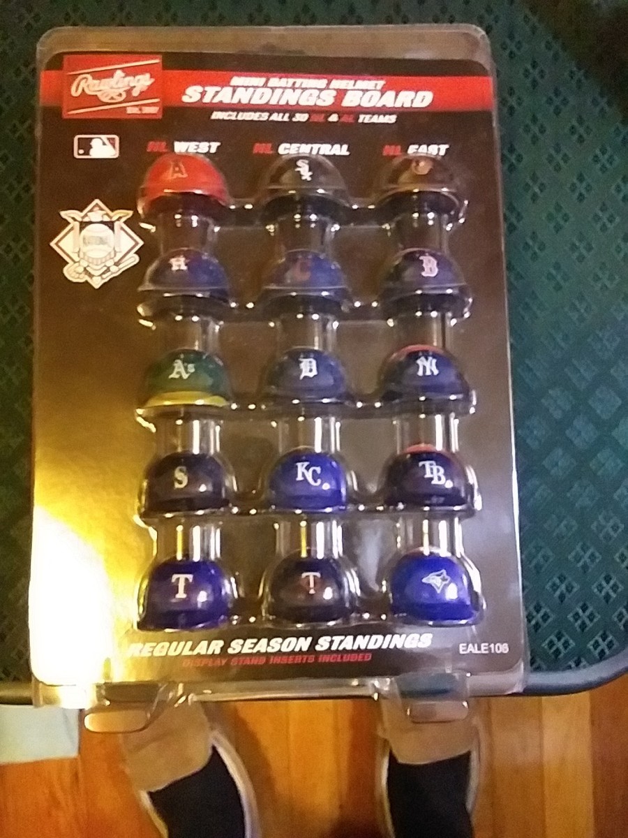 スポーツ MAJOR LEAGUE HELMET STANDING BOARD Sports Standings Board Major League Baseball Helmet Standings