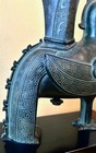 VINTAGE MCM WILLIAM "BILLY" HAINES POMPEIAN BRONZE PATINA CAST METAL  TABLE LAMP — photo 6