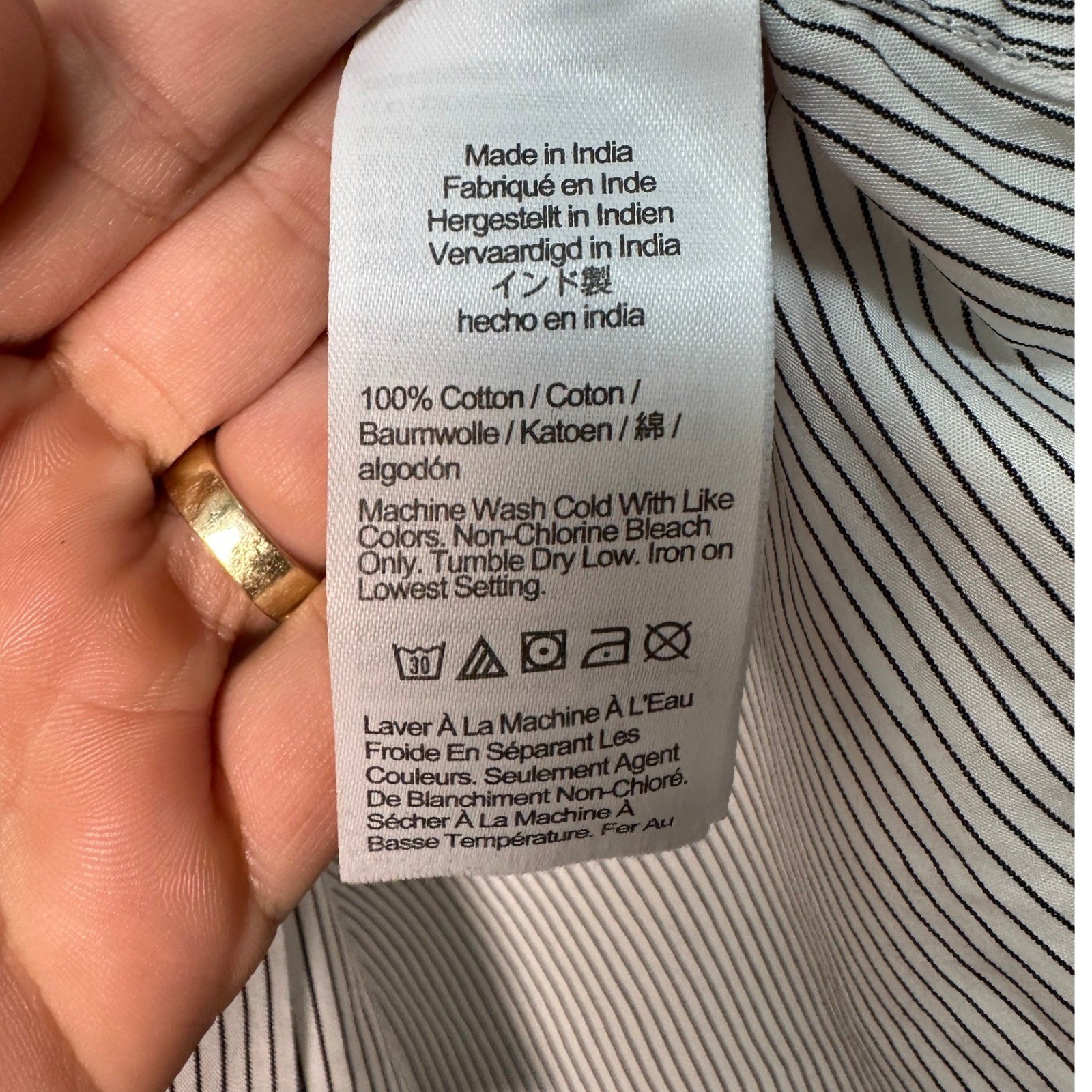 Madewell Two Pattern Striped Button Down Shirt Fi… - image 5