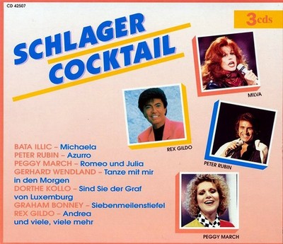 3er CD Box - Schlagercocktail / Peggy March, Bata Illic, Chris White u.a.- Neu