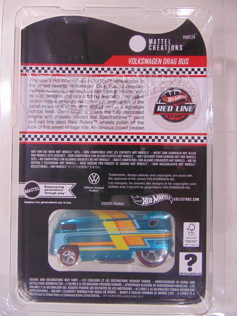 Hot Wheels RLC Redline 2024 Selections Volkswagen VW Drag Bus