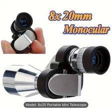 8X20 HD Mini Pocket Monocular Outdoor Portable Telescope for Hunting Camping