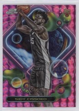 2023-24 Topps Cosmic Chrome Pink Galaxy Refractor Sidy Cissoko #189 5y7