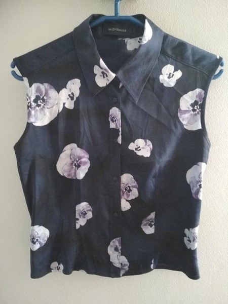 Women Piazza Sempione Shirt Navy Silk/Elastane