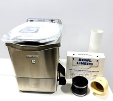 NEW Incinolet Incinerating Toilet Model WB Deluxe WB-TRIII 230V Stainless/White