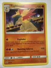 Carta Promo Pokémon Typhlosion TCG SM Stella Nera SM185 Holo LP